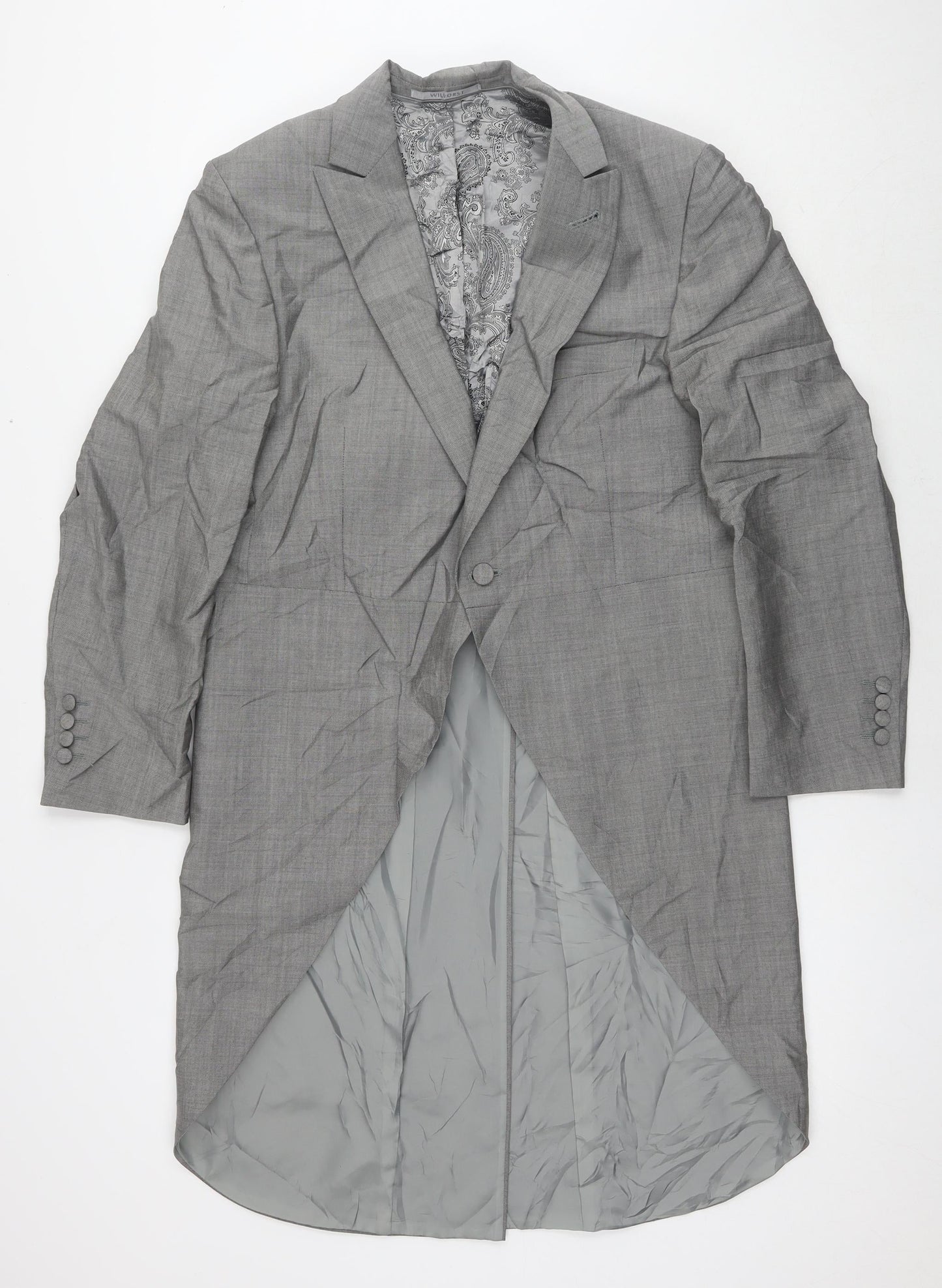Mens UK Size S WILVORST Regular Grey Suit Tuxedo