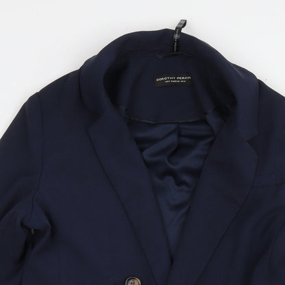 Womens UK Size 12 Dorothy Perkins Blue Kimono Coat
