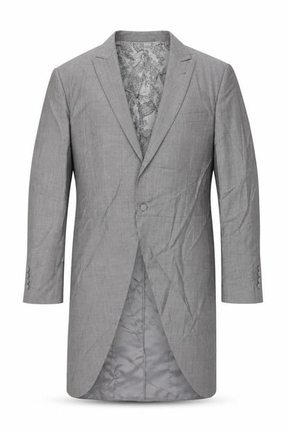 WILVORST Mens Grey Wool Tuxedo Suit Jacket Size 44 Regular