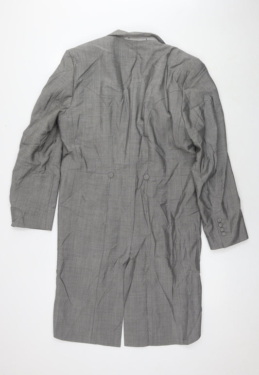 WILVORST Mens Grey Wool Tuxedo Suit Jacket Size 44 Regular