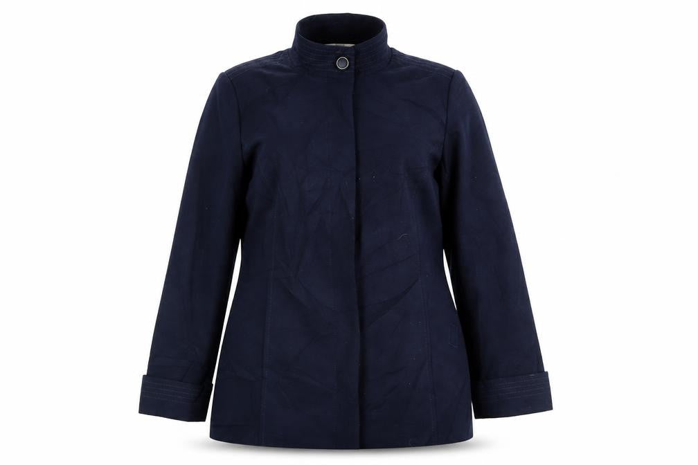 Womens UK Size 16 M&Co Blue Pea Coat
