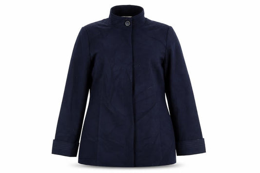 Womens UK Size 16 M&Co Blue Pea Coat