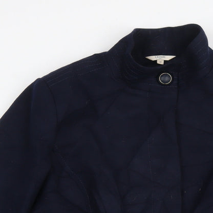Womens UK Size 16 M&Co Blue Pea Coat