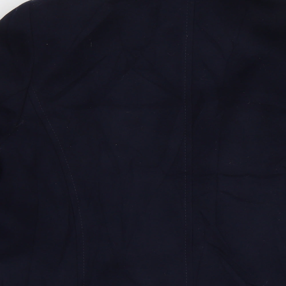 Womens UK Size 16 M&Co Blue Pea Coat