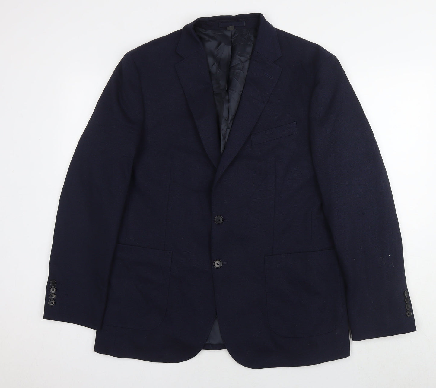Mens UK Size 42 Marks and Spencer Regular Blue Suit Jacket