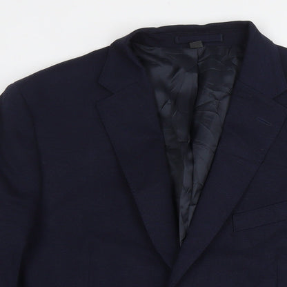 Mens UK Size 42 Marks and Spencer Regular Blue Suit Jacket