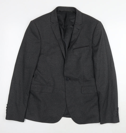 Mens UK Size 38 Burton Regular Grey Suit Jacket