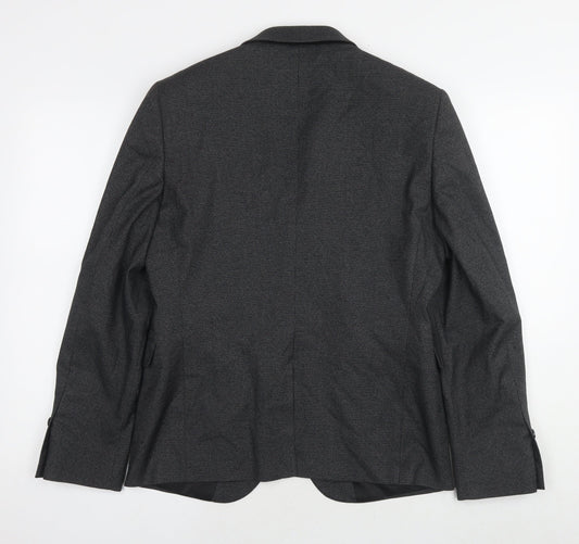 Mens UK Size 38 Burton Regular Grey Suit Jacket