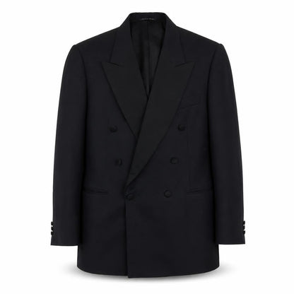 Man to Man Mens Black Wool Jacket Suit Jacket Size 40 Regular