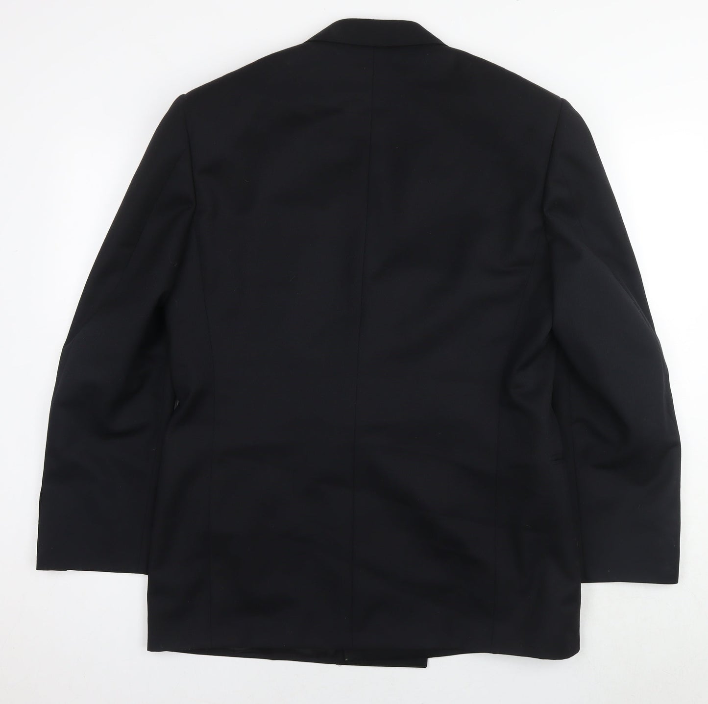 Man to Man Mens Black Wool Jacket Suit Jacket Size 40 Regular