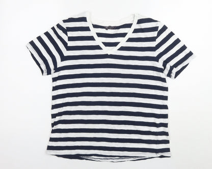 Womens UK Size 12 Marks and Spencer Blue Basic T-Shirt