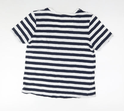 Womens UK Size 12 Marks and Spencer Blue Basic T-Shirt