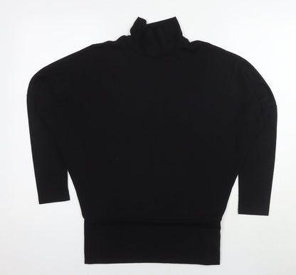 Womens UK Size 8 River Island Black Basic T-Shirt