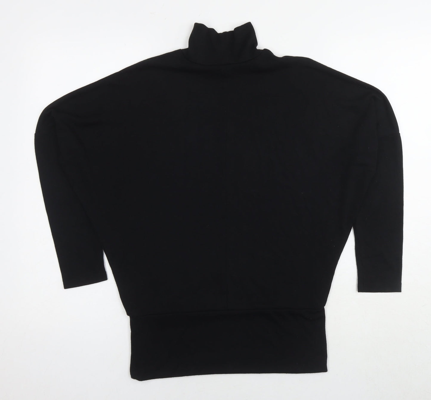 Womens UK Size 8 River Island Black Basic T-Shirt