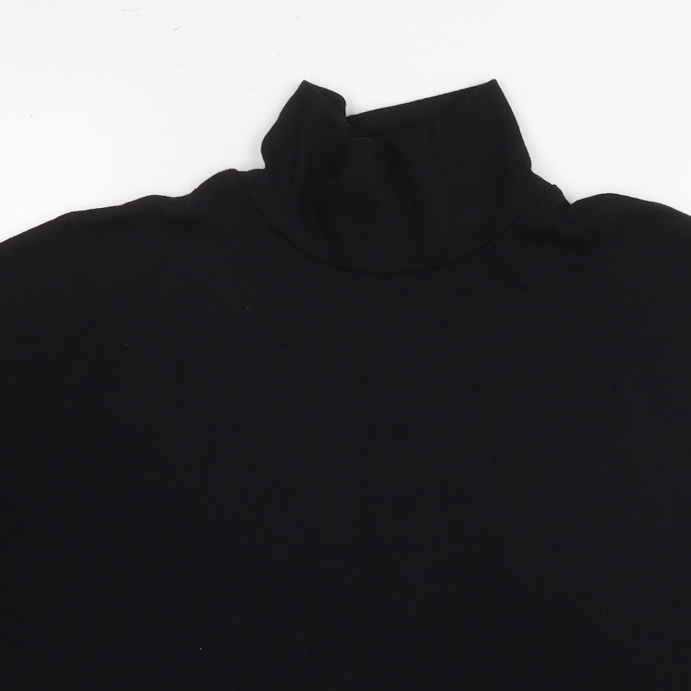 Womens UK Size 8 River Island Black Basic T-Shirt