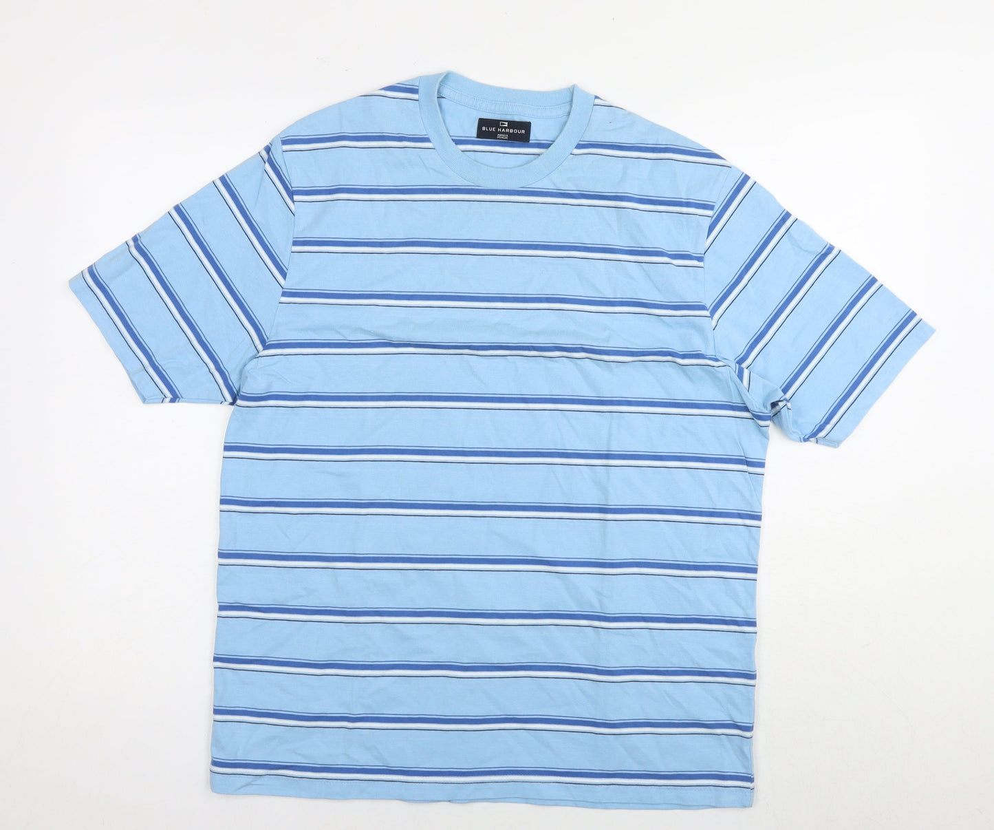 Womens UK Size M Blue Harbour Blue Basic T-Shirt
