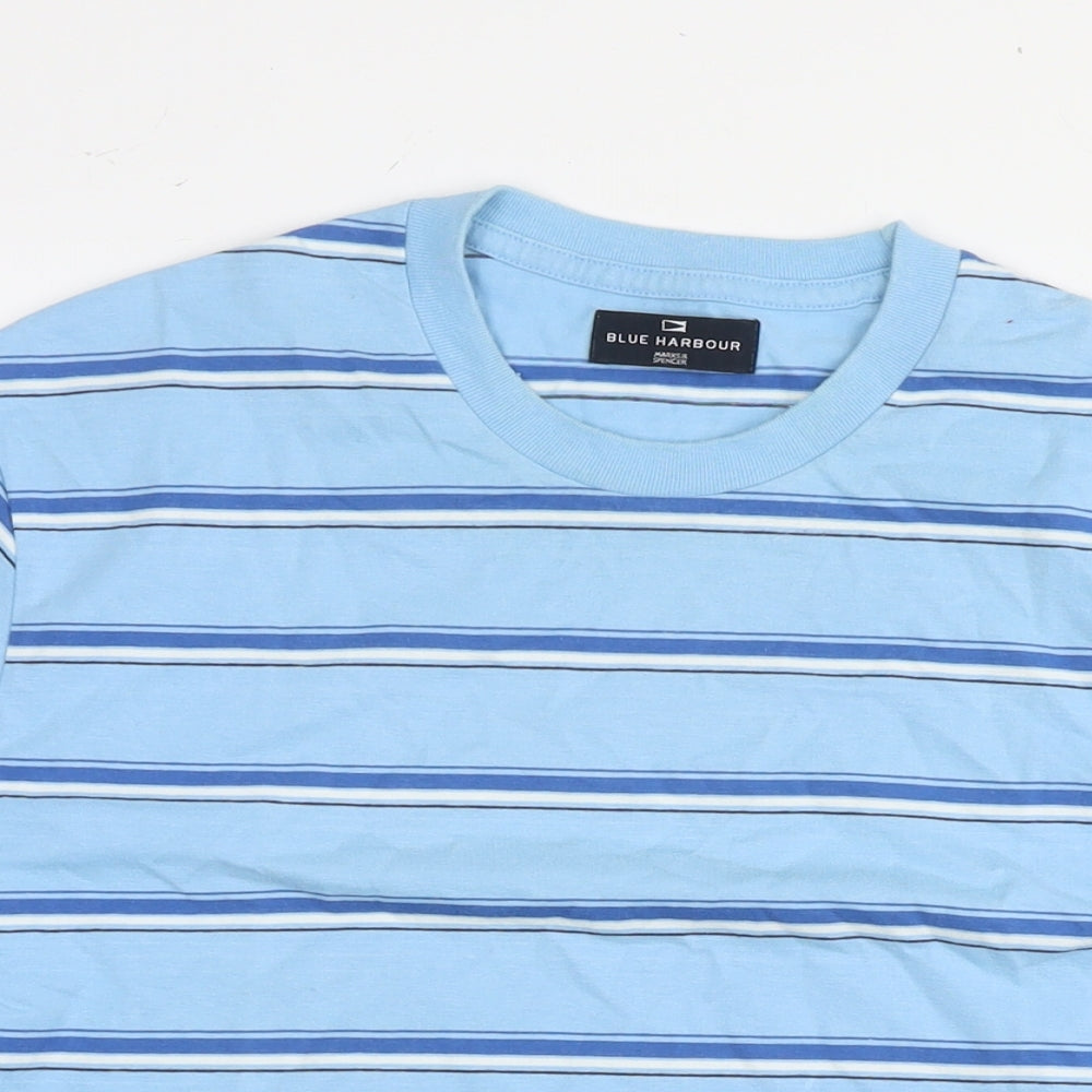 Womens UK Size M Blue Harbour Blue Basic T-Shirt