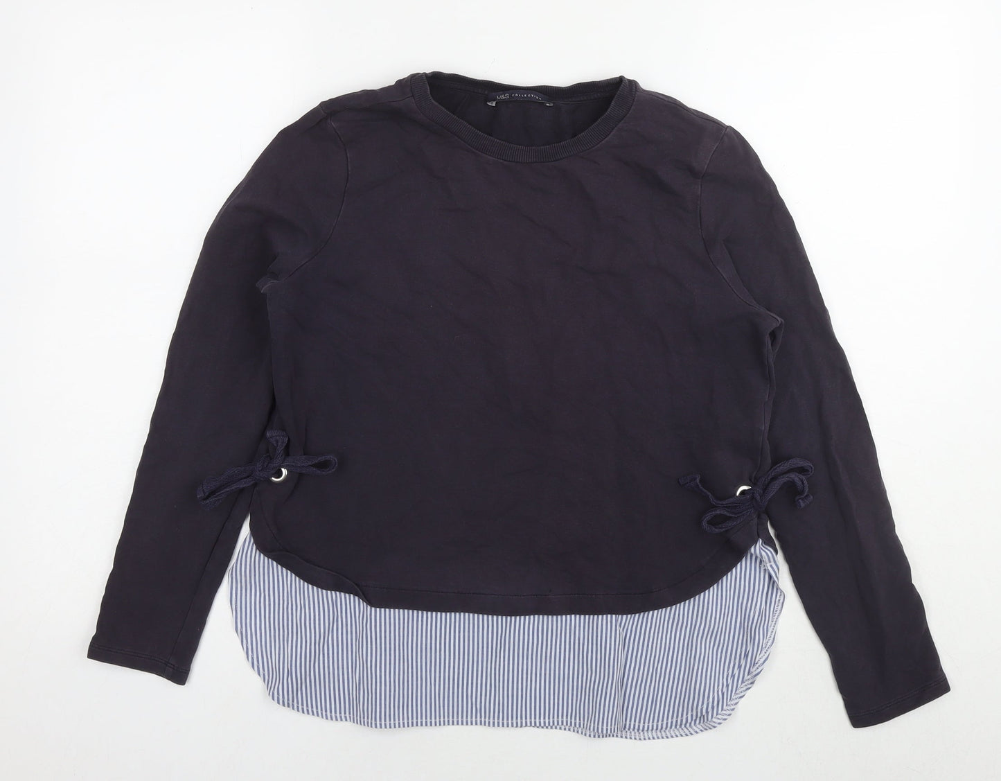 Womens UK Size 10 Marks and Spencer Blue Pullover Sweatshirt