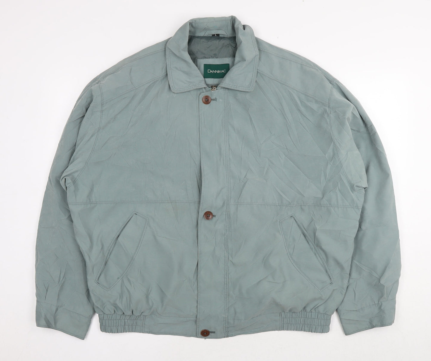 Mens UK Size L Dannimac Green Bomber Jacket