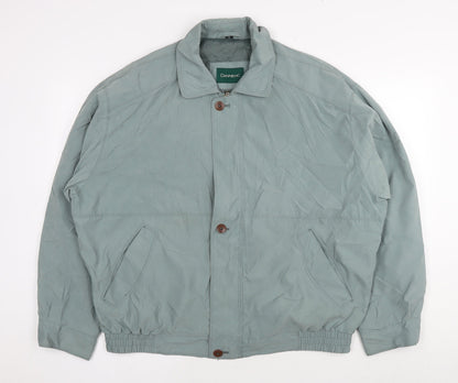 Mens UK Size L Dannimac Green Bomber Jacket