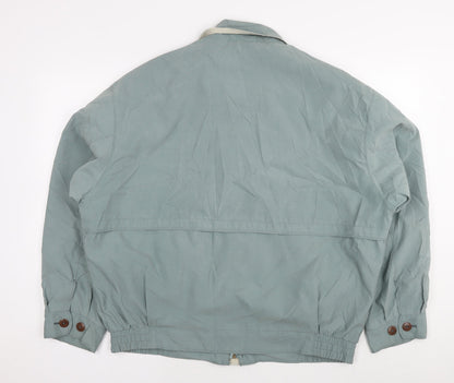 Mens UK Size L Dannimac Green Bomber Jacket