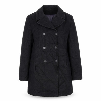 Womens UK Size 12 River Island Black Pea Coat