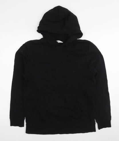 H&M Girls Black Cotton Pullover Hoodie Size 15 Years Pullover