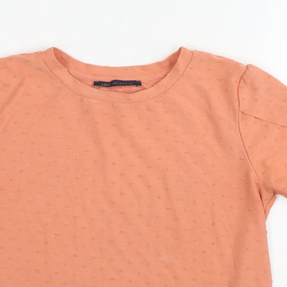 Womens UK Size 10 Marks and Spencer Orange Basic T-Shirt