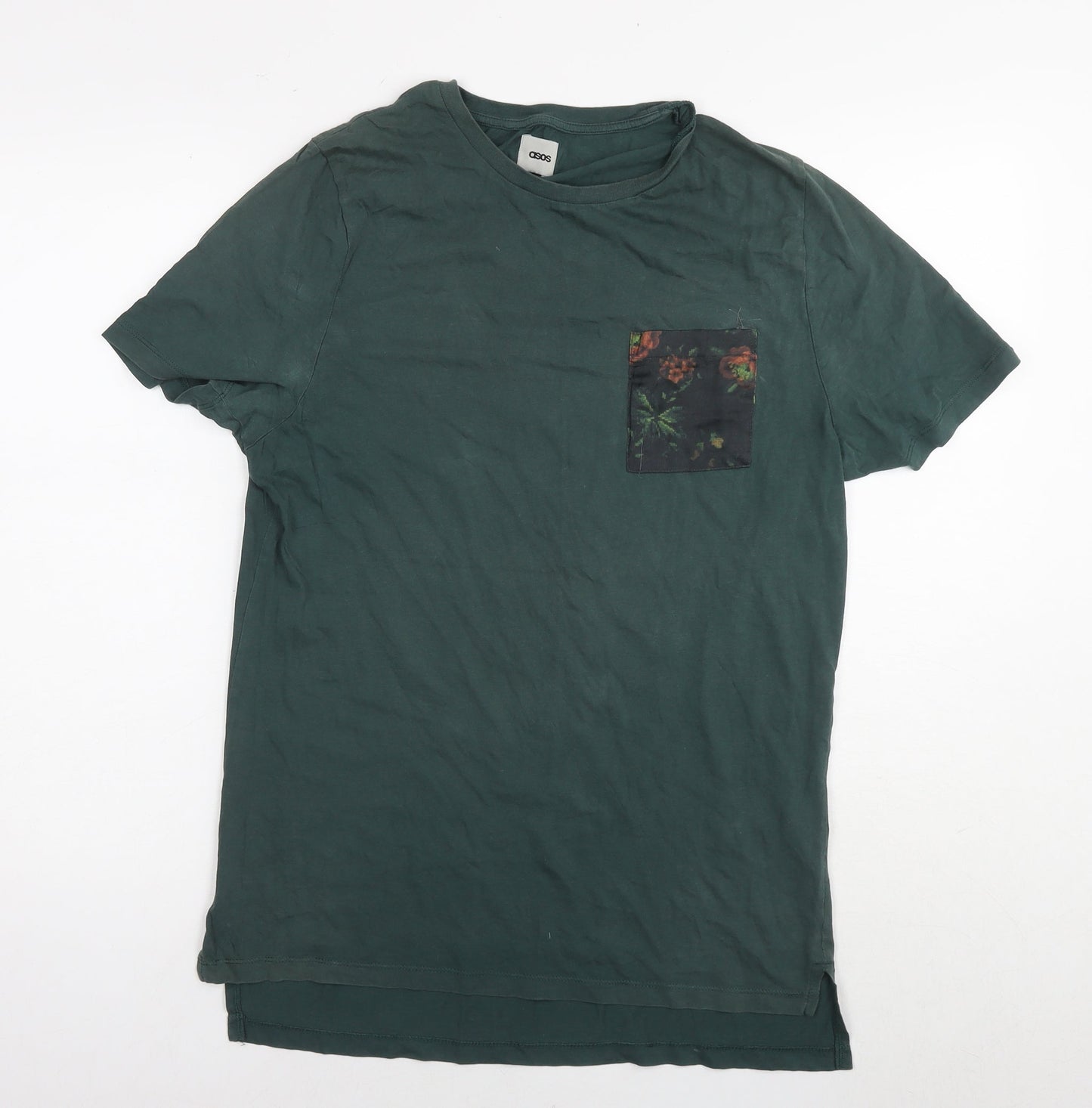 Mens UK Size S ASOS Green  T-Shirt