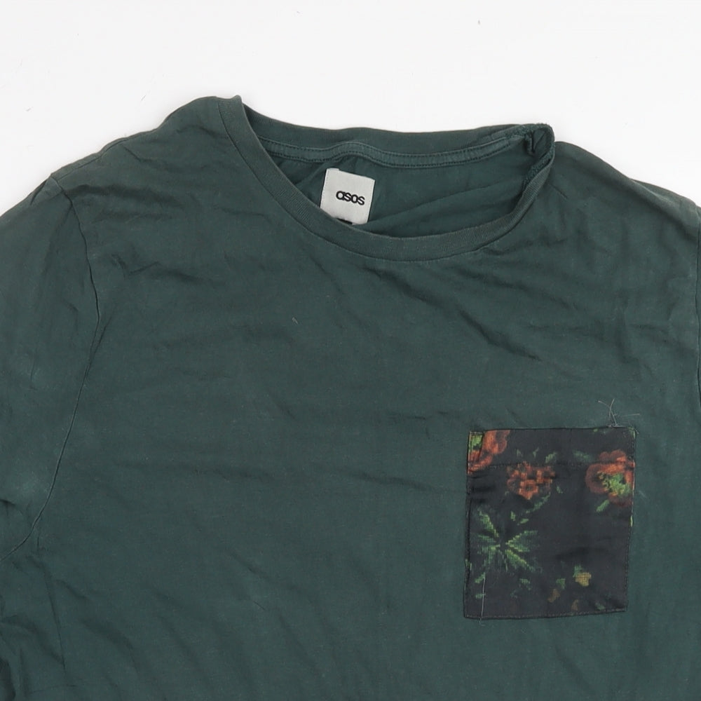 Mens UK Size S ASOS Green  T-Shirt