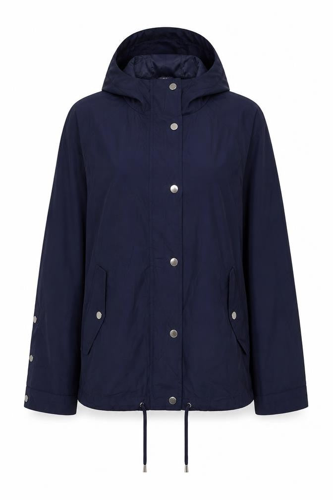 Womens UK Size 10 M&Co Blue Parka Coat