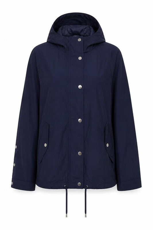 Womens UK Size 10 M&Co Blue Parka Coat