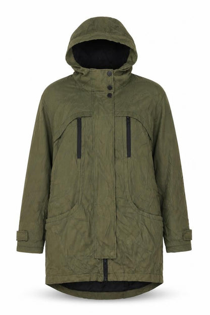 Womens UK Size 10 ASOS Green Parka Coat