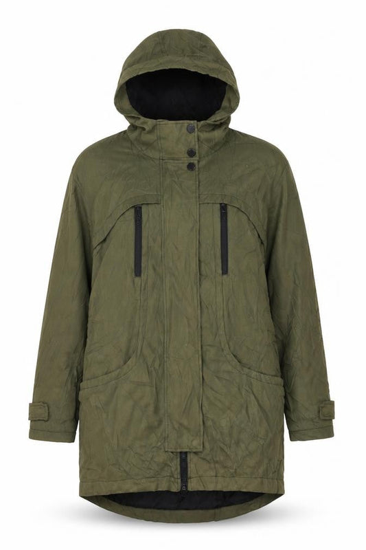 Womens UK Size 10 ASOS Green Parka Coat