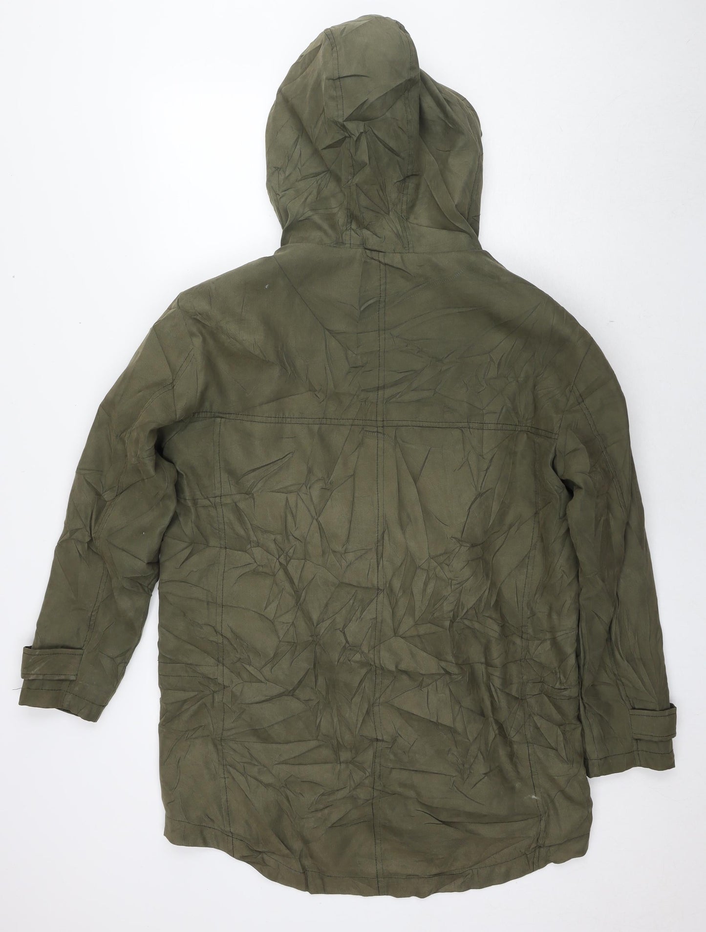Womens UK Size 10 ASOS Green Parka Coat