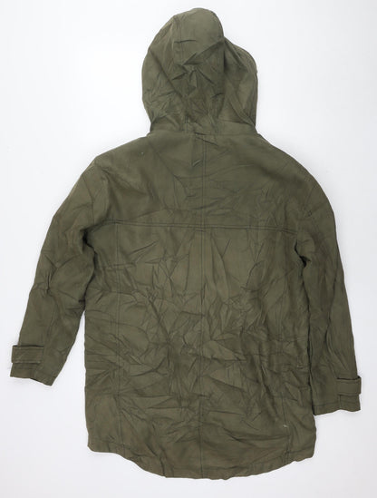 Womens UK Size 10 ASOS Green Parka Coat
