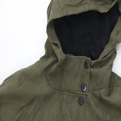 Womens UK Size 10 ASOS Green Parka Coat