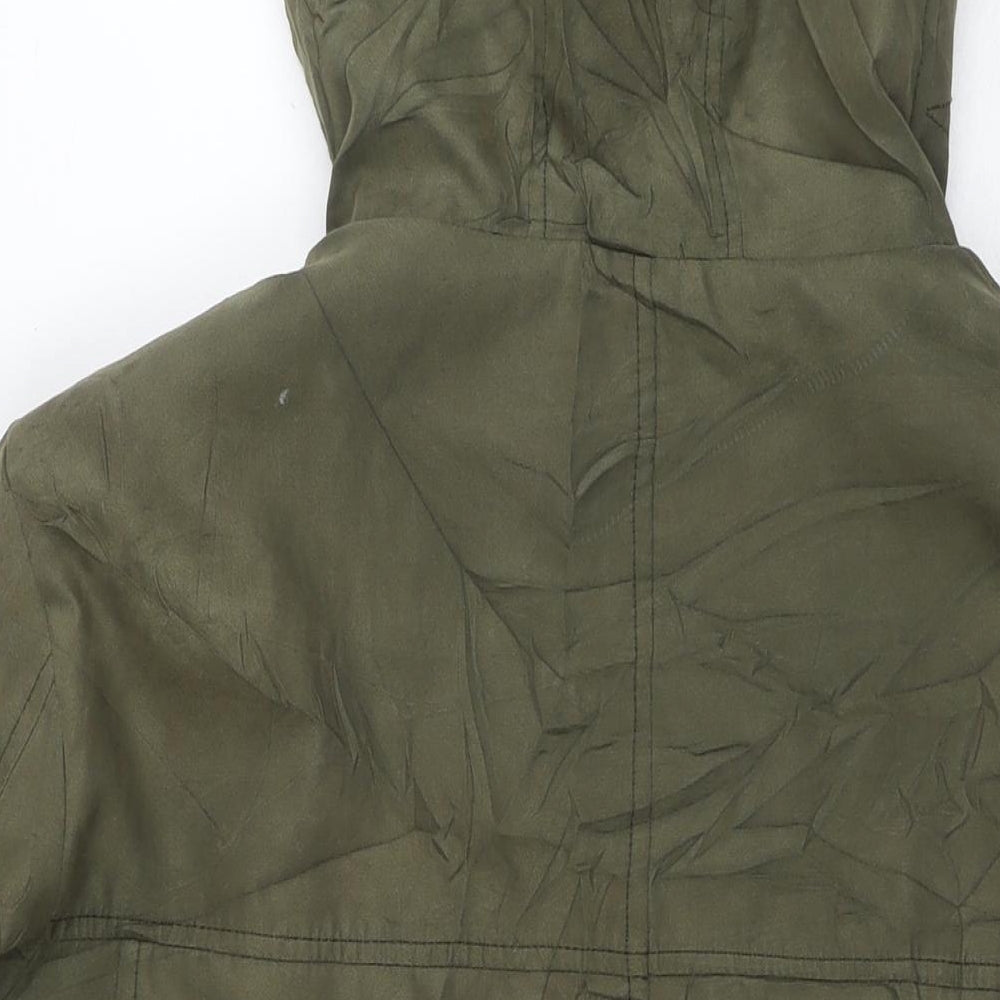 Womens UK Size 10 ASOS Green Parka Coat