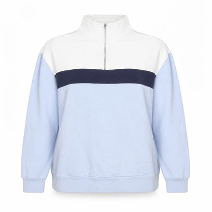 New Look Womens Blue Cotton Pullover Sweatshirt Size 12 Pullover