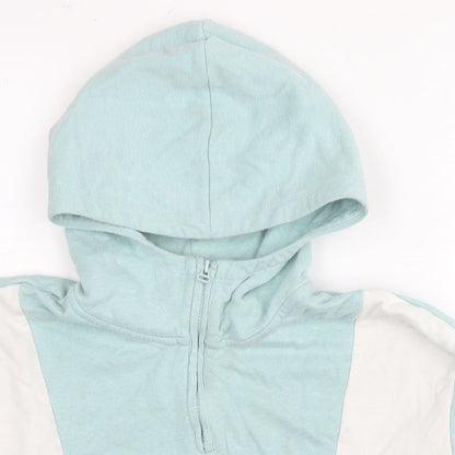 H&M Girls Blue Cotton Pullover Hoodie Size 13-14 Years Pullover