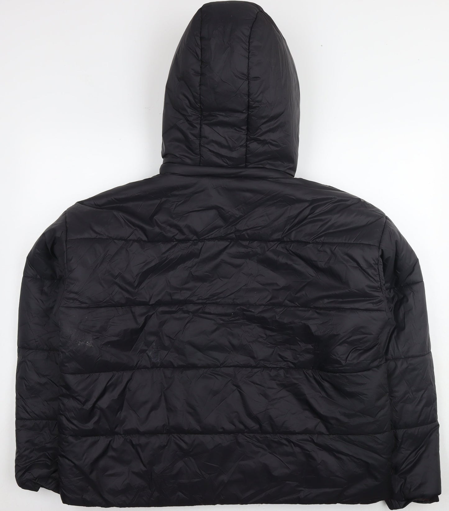 Boohoo Womens Black Puffer Jacket Jacket Size 16 Zip