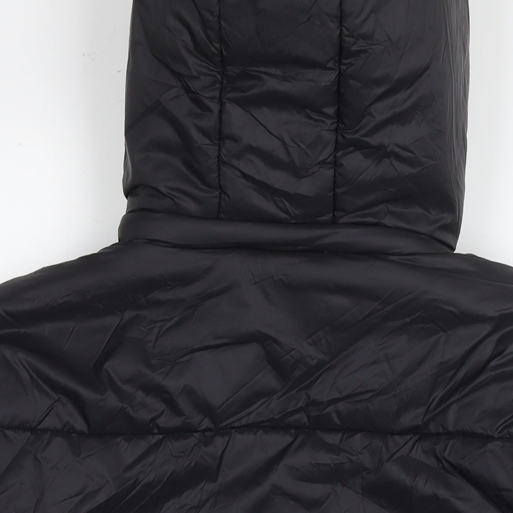 Boohoo Womens Black Puffer Jacket Jacket Size 16 Zip