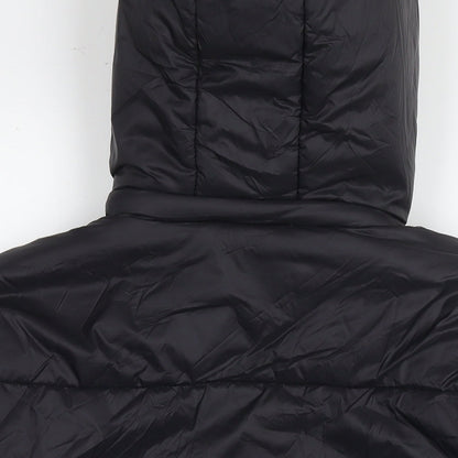 Boohoo Womens Black Puffer Jacket Jacket Size 16 Zip