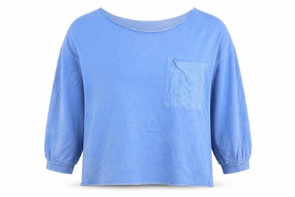 Next Womens Blue Cotton Pullover Sweatshirt Size L Pullover