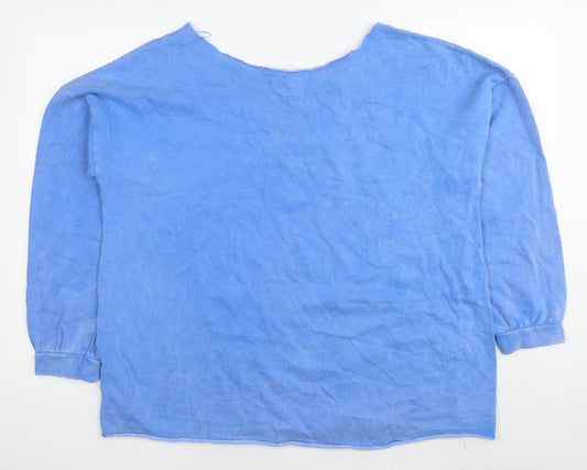 Womens UK Size L NEXT Blue Pullover Sweatshirt