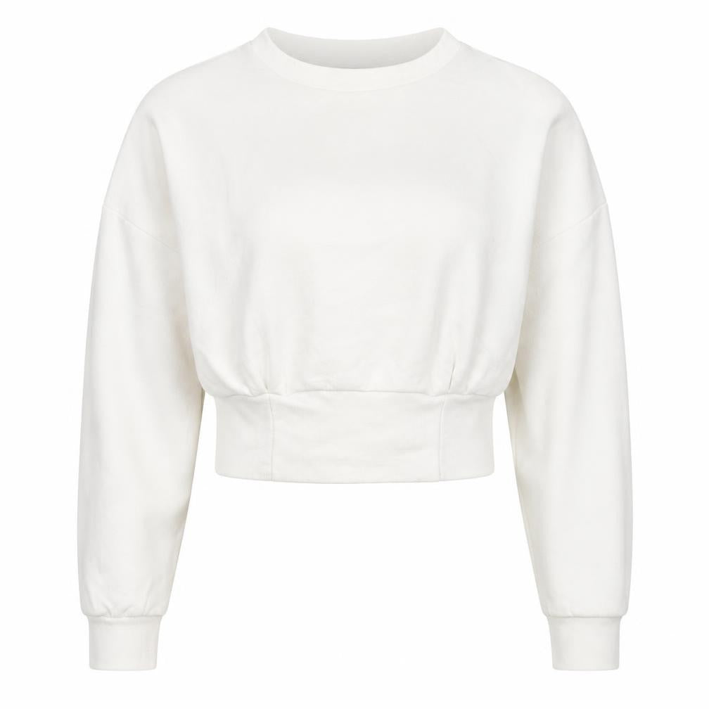 Womens UK Size 10 Boohoo White Pullover Hoodie