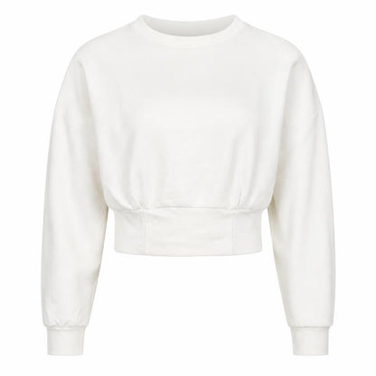Womens UK Size 10 Boohoo White Pullover Hoodie