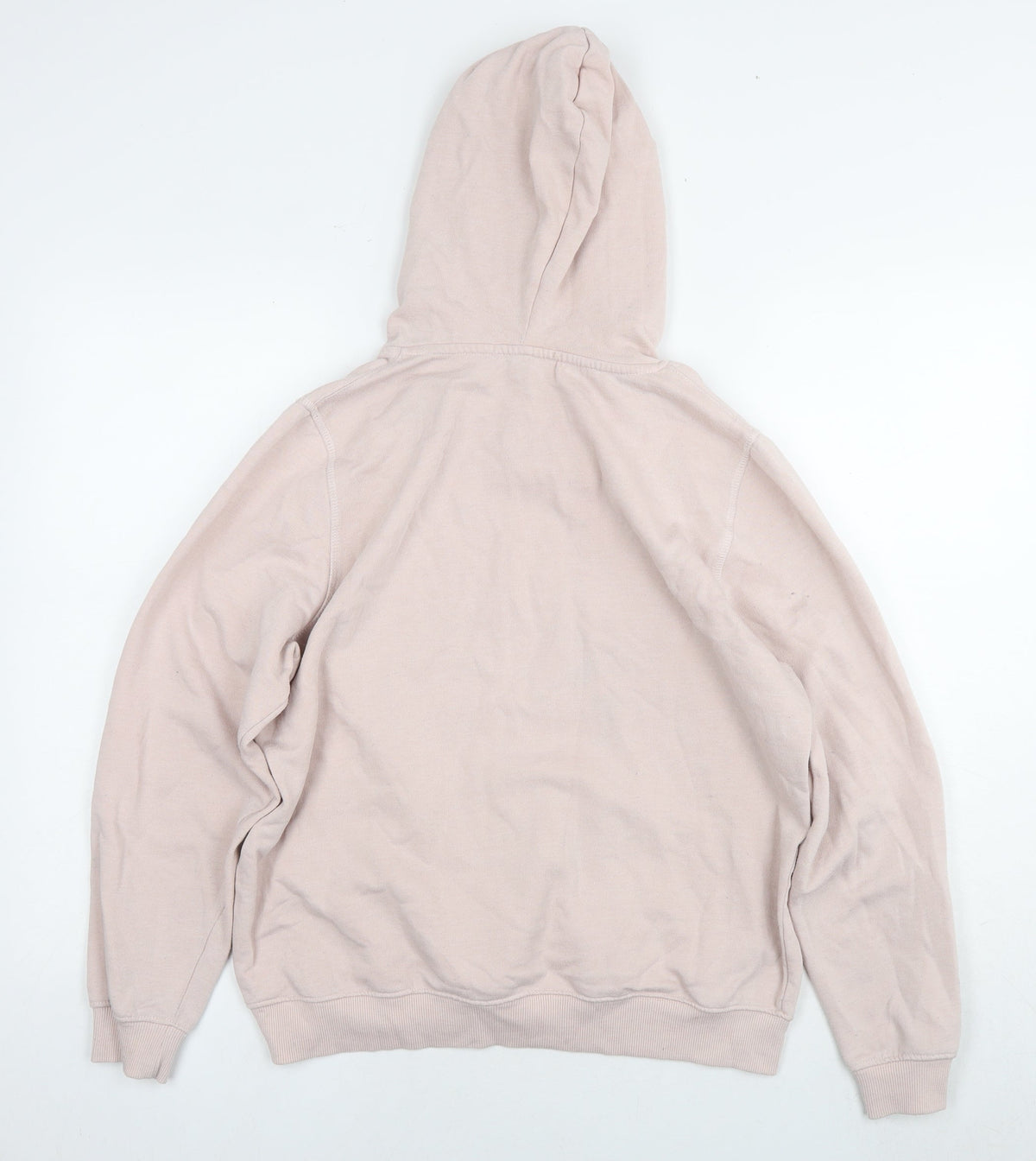Avenue Womens Pink Cotton Pullover Hoodie Size 14 Pullover