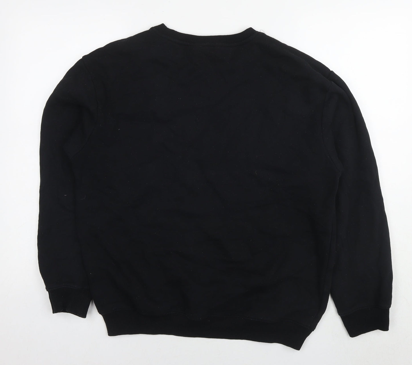 H&M Womens Black Cotton Pullover Hoodie Size S Pullover