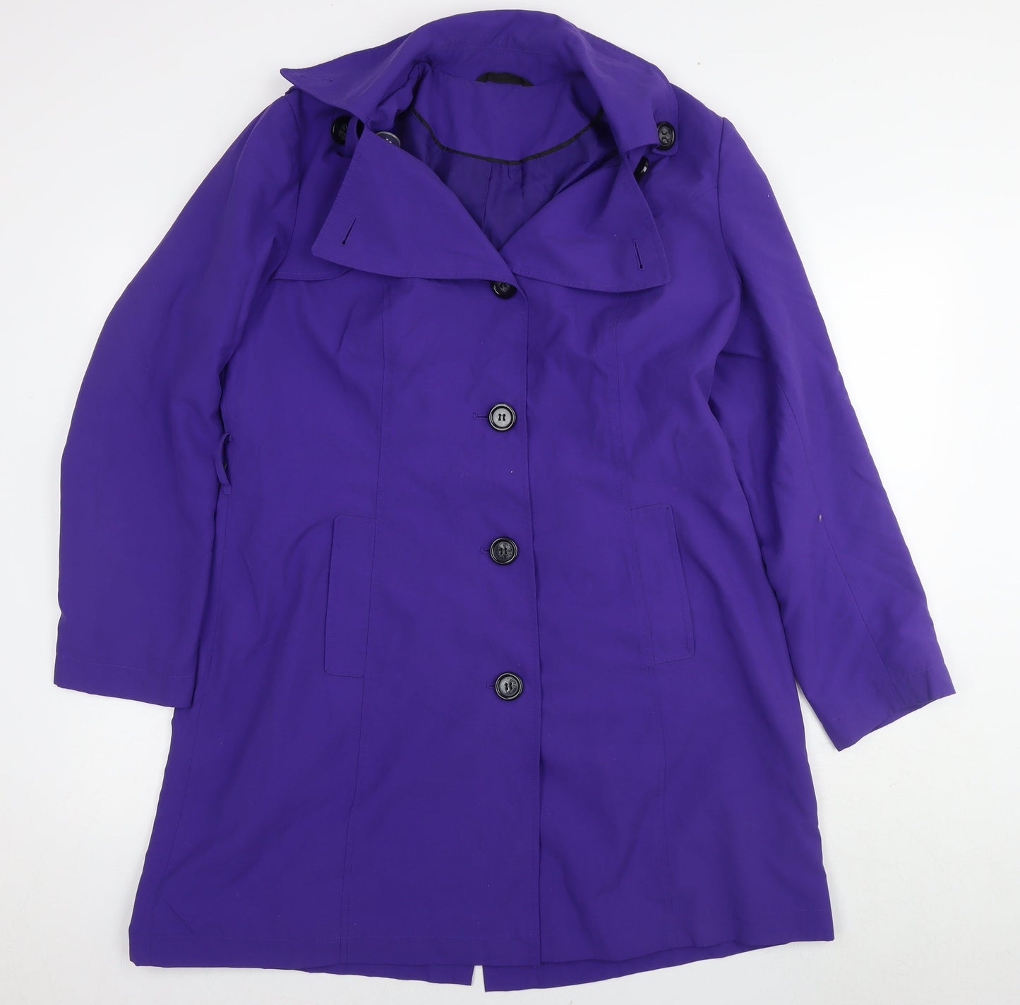 Womens UK Size 16 Marks and Spencer Purple Overcoat
